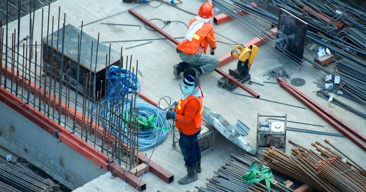 Roofing contractor on residential job site — the trades we help rank on Google
